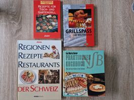 4 Kochbücher: Grill & Schweizer Küche