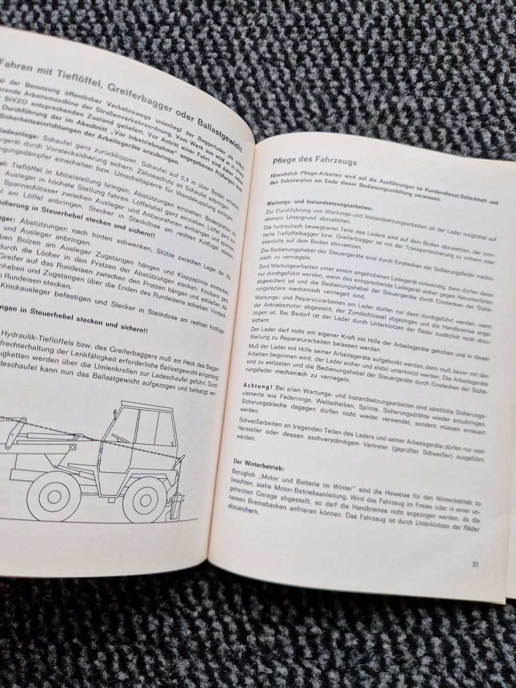 Kramer Trattori: Original Anleitung / ET-Liste Kramer Allrad Baggerlader 515 – Usato da Dürnten venduto da Bachtel84 8