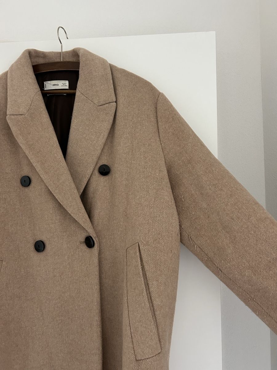 Mango Cappotti: Mango Wollmantel, Grösse L, beige – Usato da Jona venduto da Tanmue 1