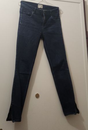Jean femme Sézane bleu foncé coupe ajustée S