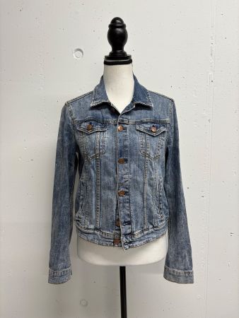 H&M Jeansjacke Gr. 36 Jacke denim blau used look
