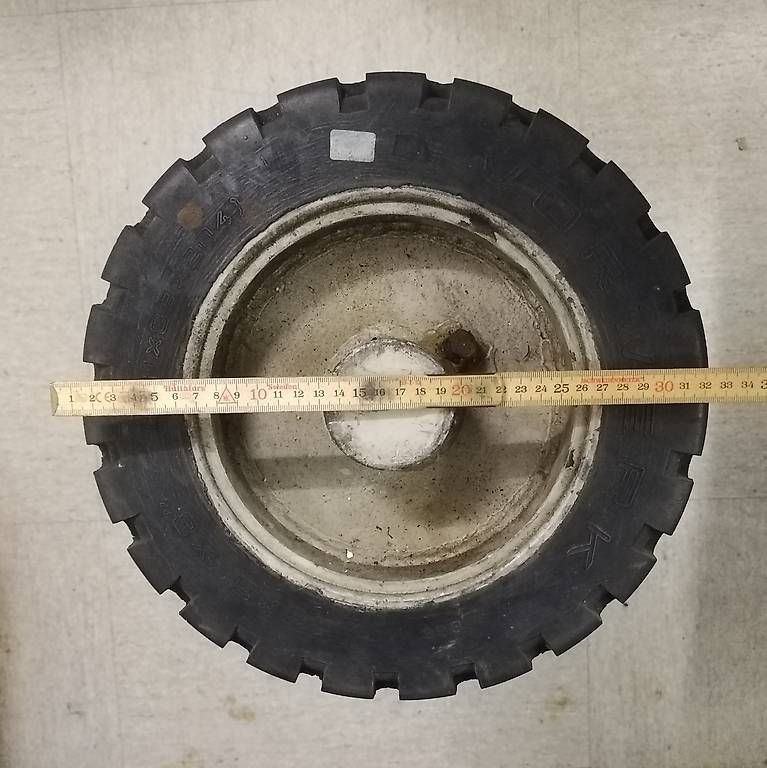 Pneumatici & Ruote complete: Schwerlastachse mit Vollgummiräder – Usato da Oerlingen venduto da michikeller01 1
