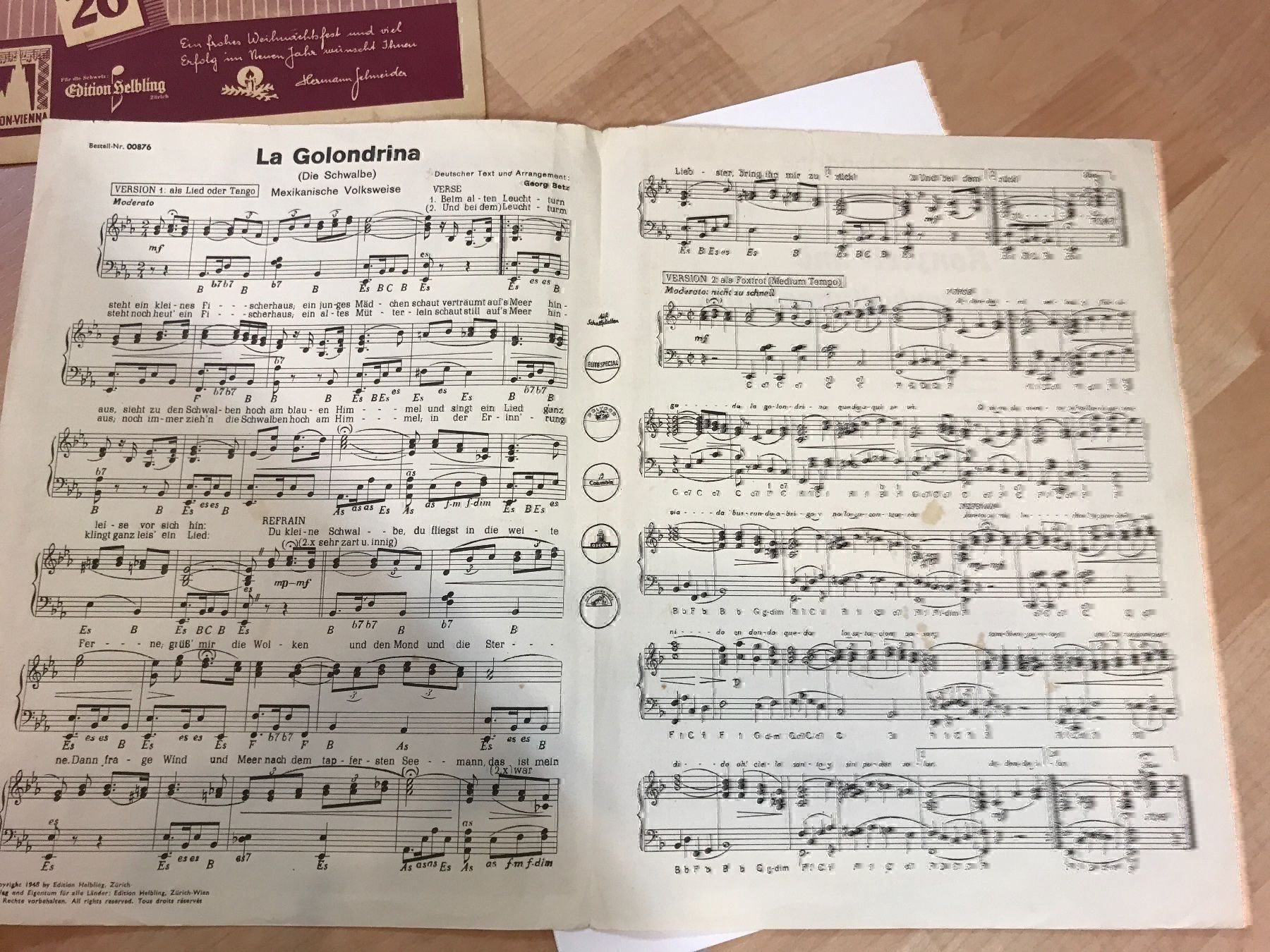 Strumenti musicali: Musiknoten Klaviernoten – Usato da Oberweningen venduto da Jogi2 3