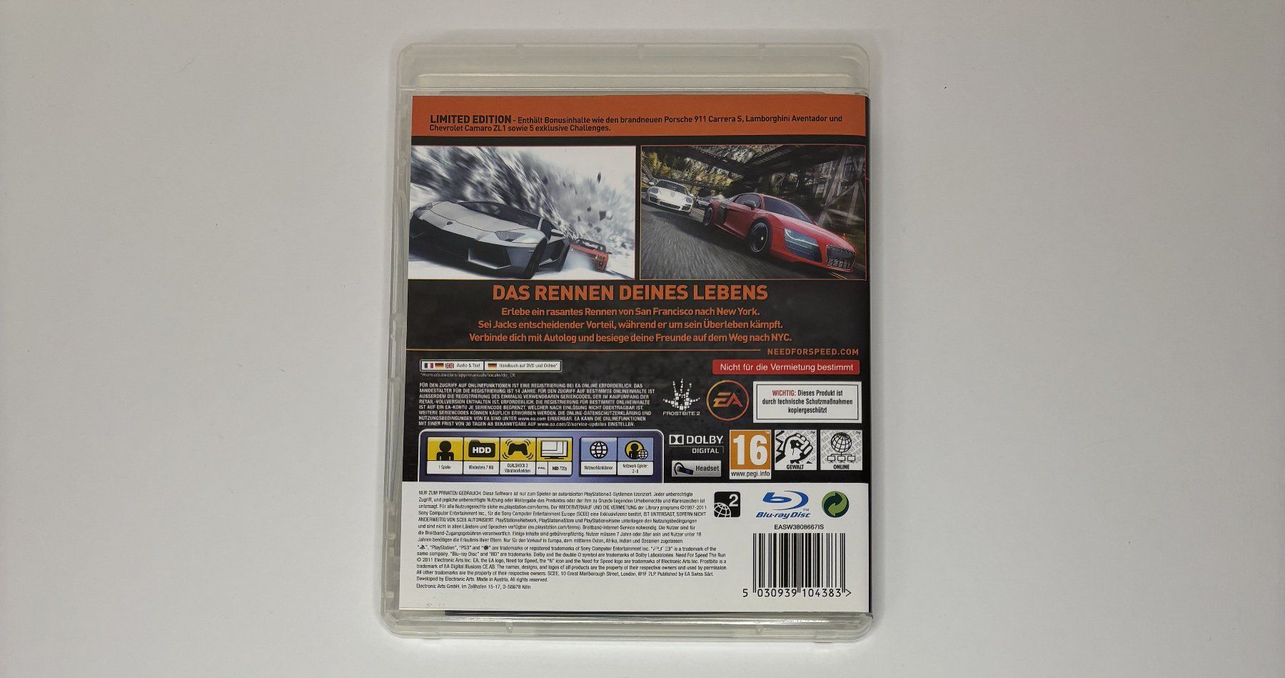 Giochi: PS3 - Need for Speed: The Run – Usato da Allschwil venduto da Bullach 2