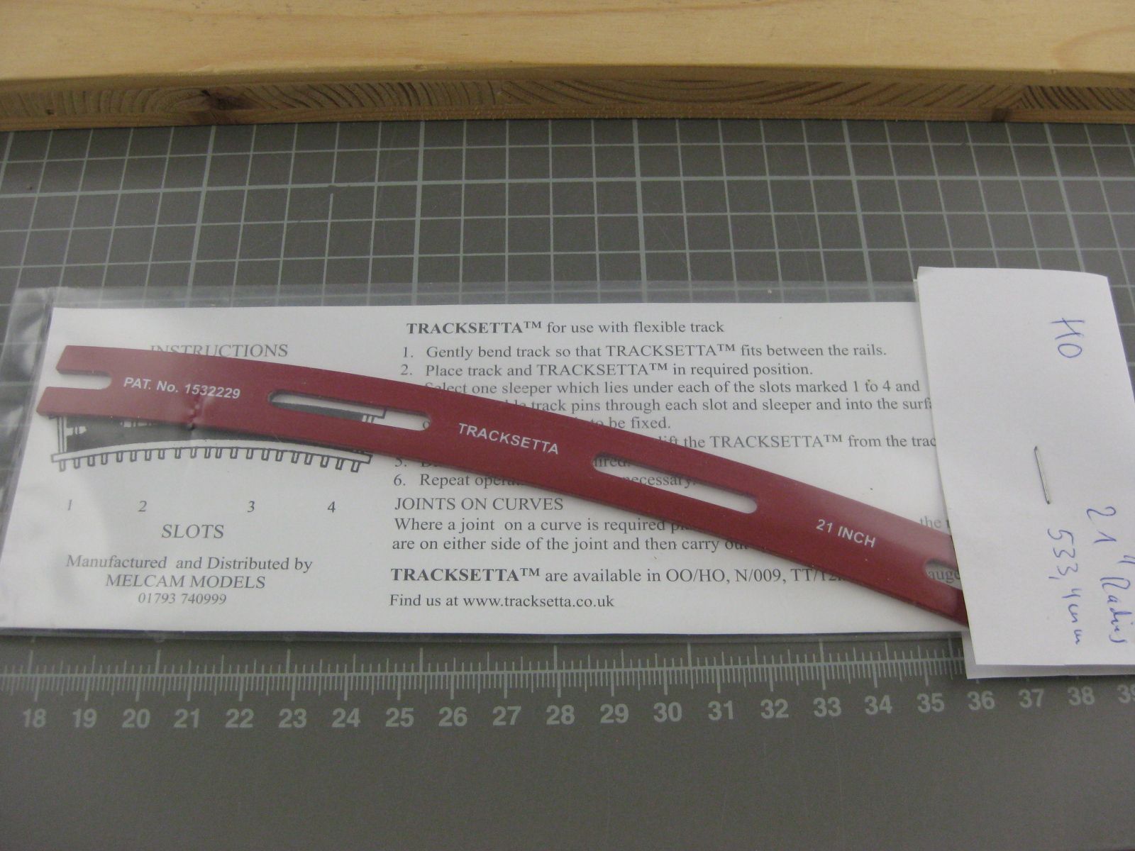 Modellini di ferrovie: Gleisverlege Lehre 533.4 mm Radius – Usato da Malters venduto da Marosko