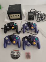 Nintendo Gamecube Schwarz mit 4 Controller + Mario Kart Voll