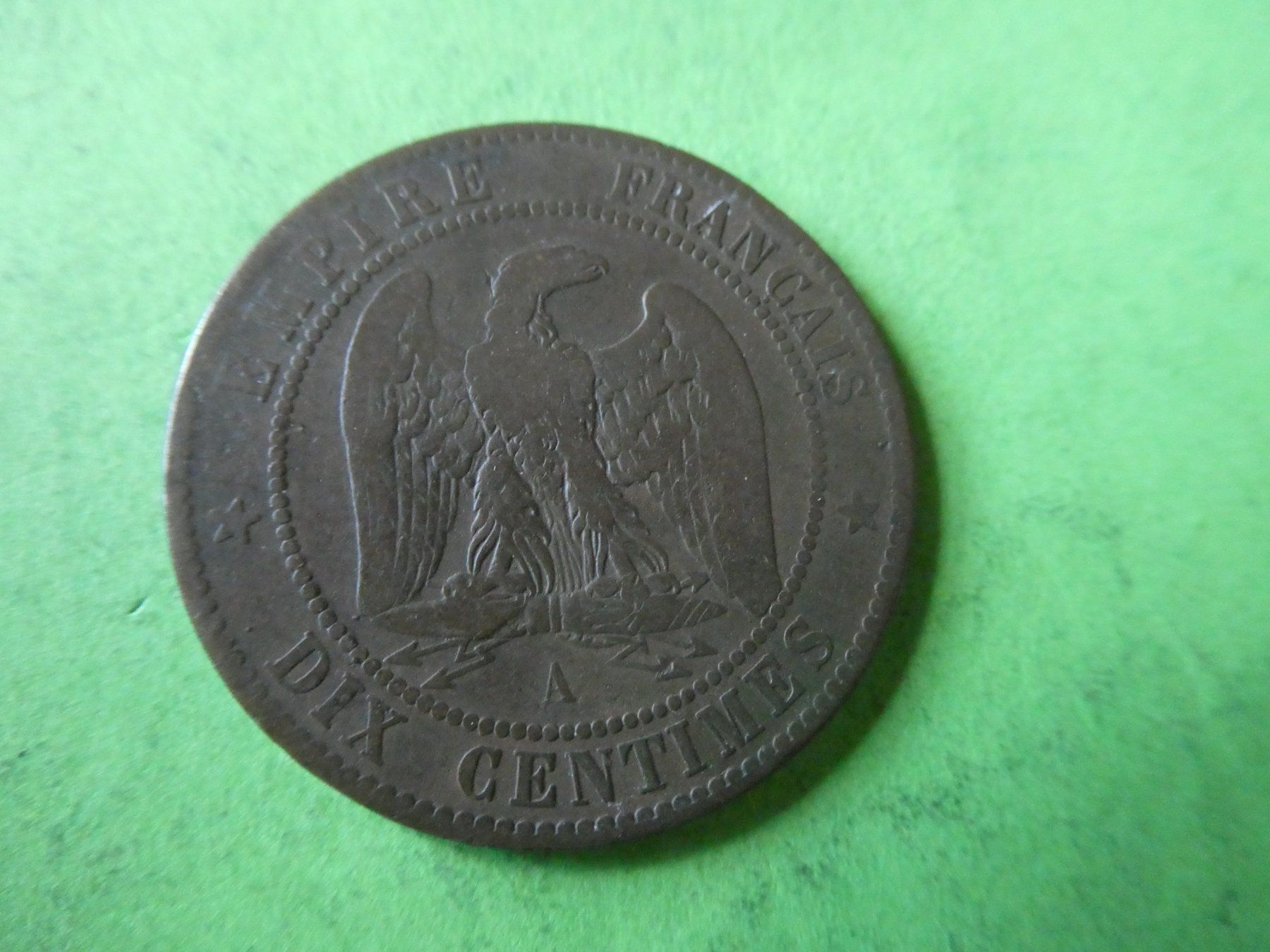 Tutti le monete: Frankreich 1861, 10 Centimes – Usato da Hinterforst venduto da rohusri 1