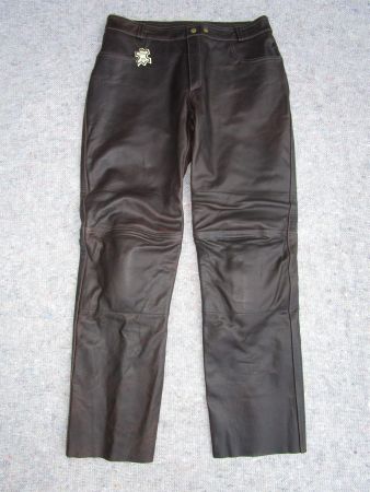 Motorradhose echt Leder XL/54, CH-Grösse Gr. 47.5, neu braun