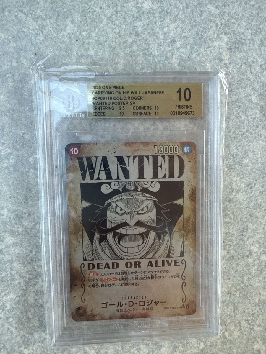 Carte collezionabili: One piece tcg Gol D. Roger Wanted Beckett 10 – Nuovo (secondo la descrizione) da Winterthur venduto da bol_9cvx