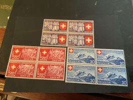 1939 LANDESAUSSTELLUNG 4ER BLÖCKE EINWANDFREI 