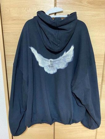 Yeezy Gap Balenciaga Dove Hoodie Schwarz L