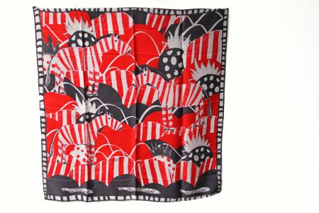 CODELLO Seidentuch "Zebra" - Foulard / Seidenschal 110x110cm