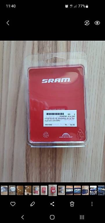 Sram Ersatzteile: Bremsbelege SRAM organisch – Neu und originalverpackt aus Birsfelden von Steve464 1