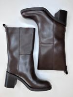 NEU braune Zara Leder Stiefel