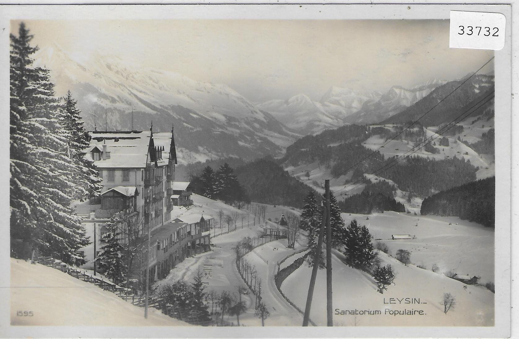 Cartoline postali: Leysin - Sanatorium Populaire en hiver – Usato da Ettingen venduto da Kartenplanet