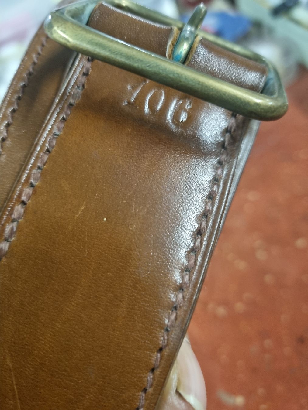 Schweizer Armee Cinture: Militär gurtel leder – Usato da Ostermundigen venduto da vintage60 1