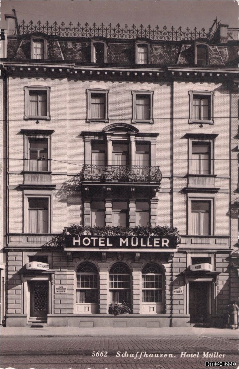 Cartoline postali: Schaffhausen // Hotel Müller ca. 1950 – Usato da Basel venduto da intermezzo12