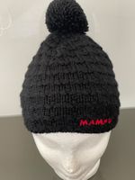 Mammut Strickmütze mit Bommel schwarz guter Zustand