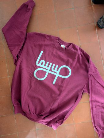 Layup Logo Sweater size L, Bordeaux Red, wie neu