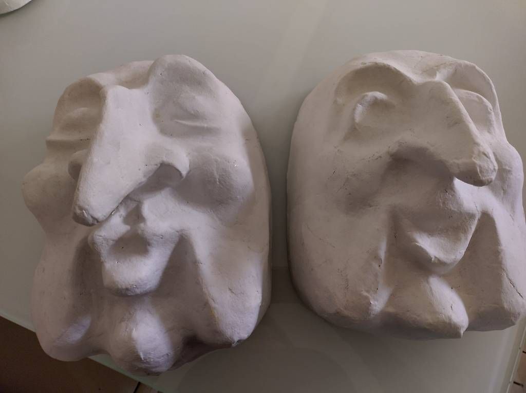 Masken: LARVEN ROHLINGE weiss gross – Neu (gemäss Beschreibung) aus Oberwil BL von Fgquerschleeger