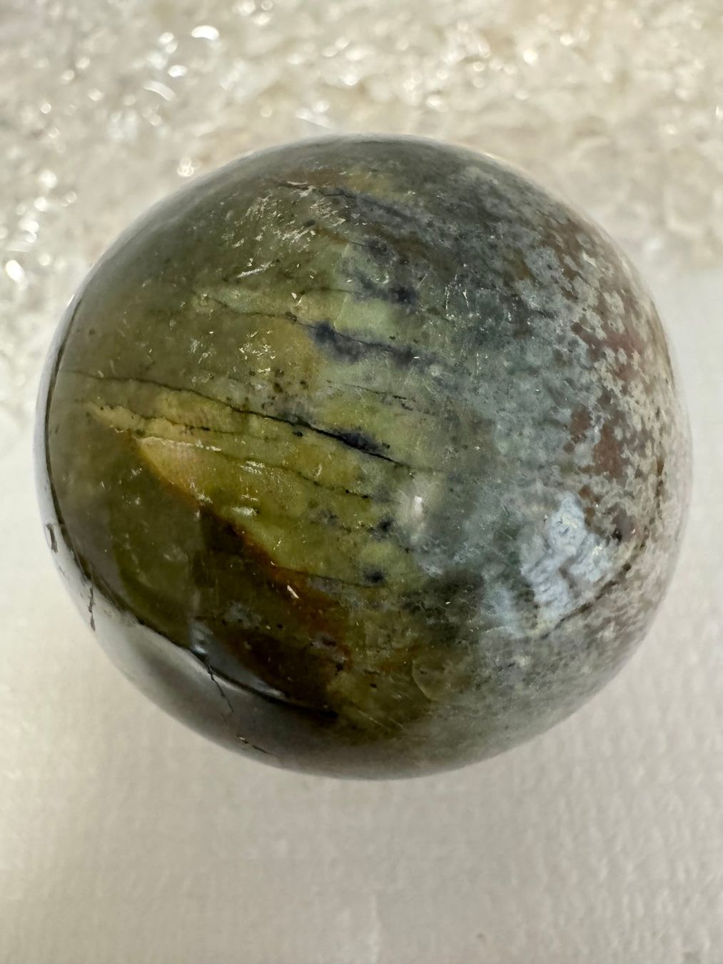 Edelsteine: Kugel Opal-grün – Neu (gemäss Beschreibung) aus Biberist von Steine