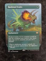 Magic Karte Hardened Scales 2X2 Englisch guter Zustand