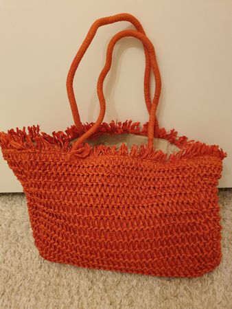 Sac à main, d'été/plage, orange, très bon état