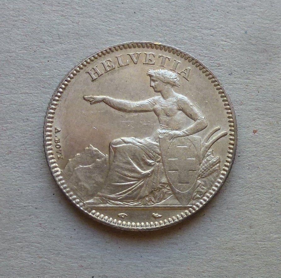 Toutes les monnaies: ++ 2.- Franken 1850, gute Erhaltung – D'occasion à Walkringen par Casablanca777 1
