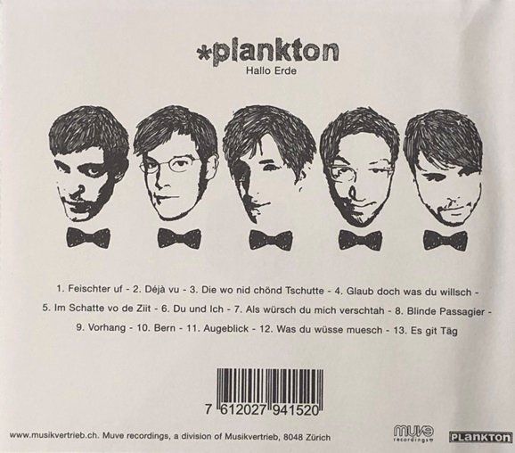 CD: Plankton - Hallo Erde – Usato da Grüningen venduto da azulverde 1