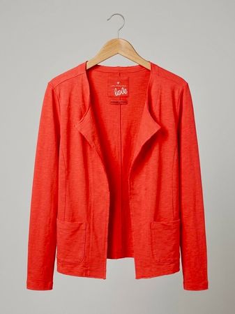 LIEBLINGSSTÜCK Sweat-CardiganKoralle/  100% Baumwolle Gr.40