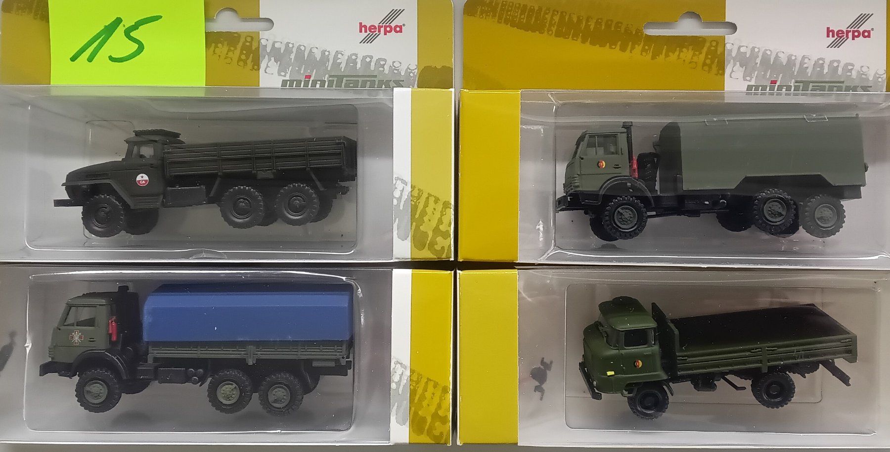 Herpa Modellini d'auto: Konvolut Herpa Roco minitanks Ostblock – Nuovo e nell'imballaggio originale da Bern venduto da Bantiger2000 3