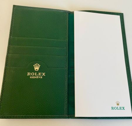 Exklusives Rolex Notizbuch in Ledereinband
