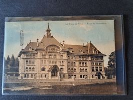 Ancienne CP de La Chaux-de-Fonds  - Ecole de Commerce 1920