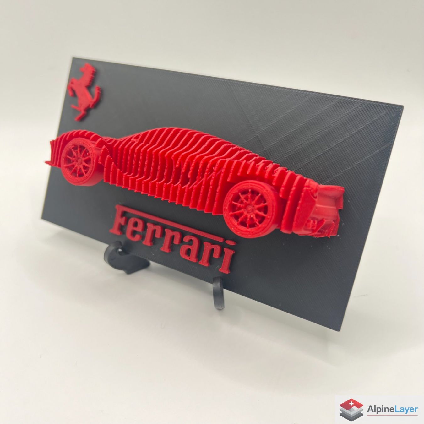 Statuette: LaFerrari Layered Sculpture 3D Printed Red Black – Nuovo (secondo la descrizione) da Losone venduto da AlpineLayer