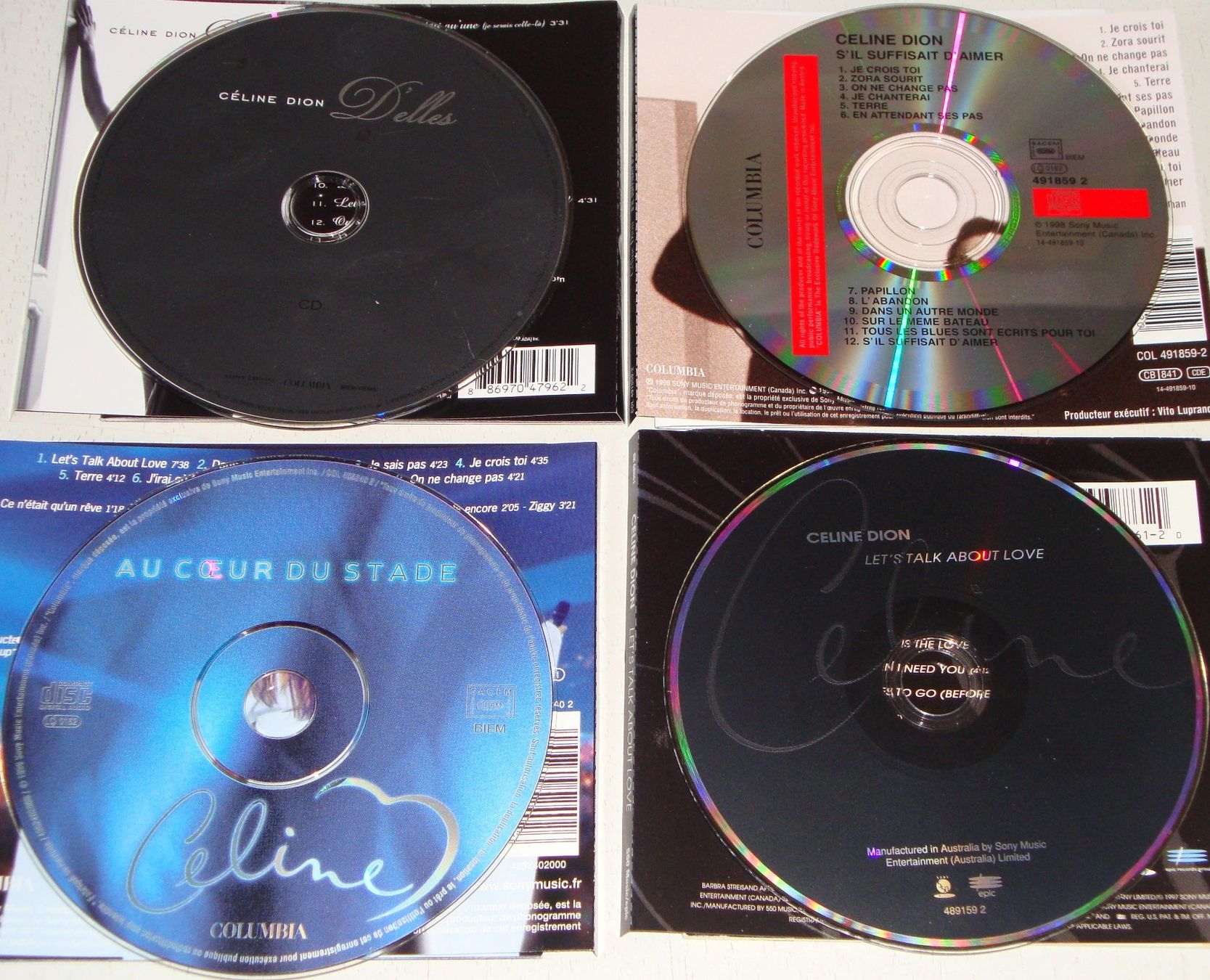 CD: 4CD's - Celine Dion [COLUMBIA & epic] – Usato da Unterbäch venduto da hiliq 6