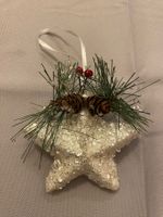 Stern Glitzer Dekoration Weihnachten Advent Türe Kranz Baum