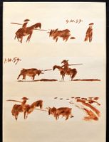 Pablo Picasso - Originale Vintage-Lithographie von 1961