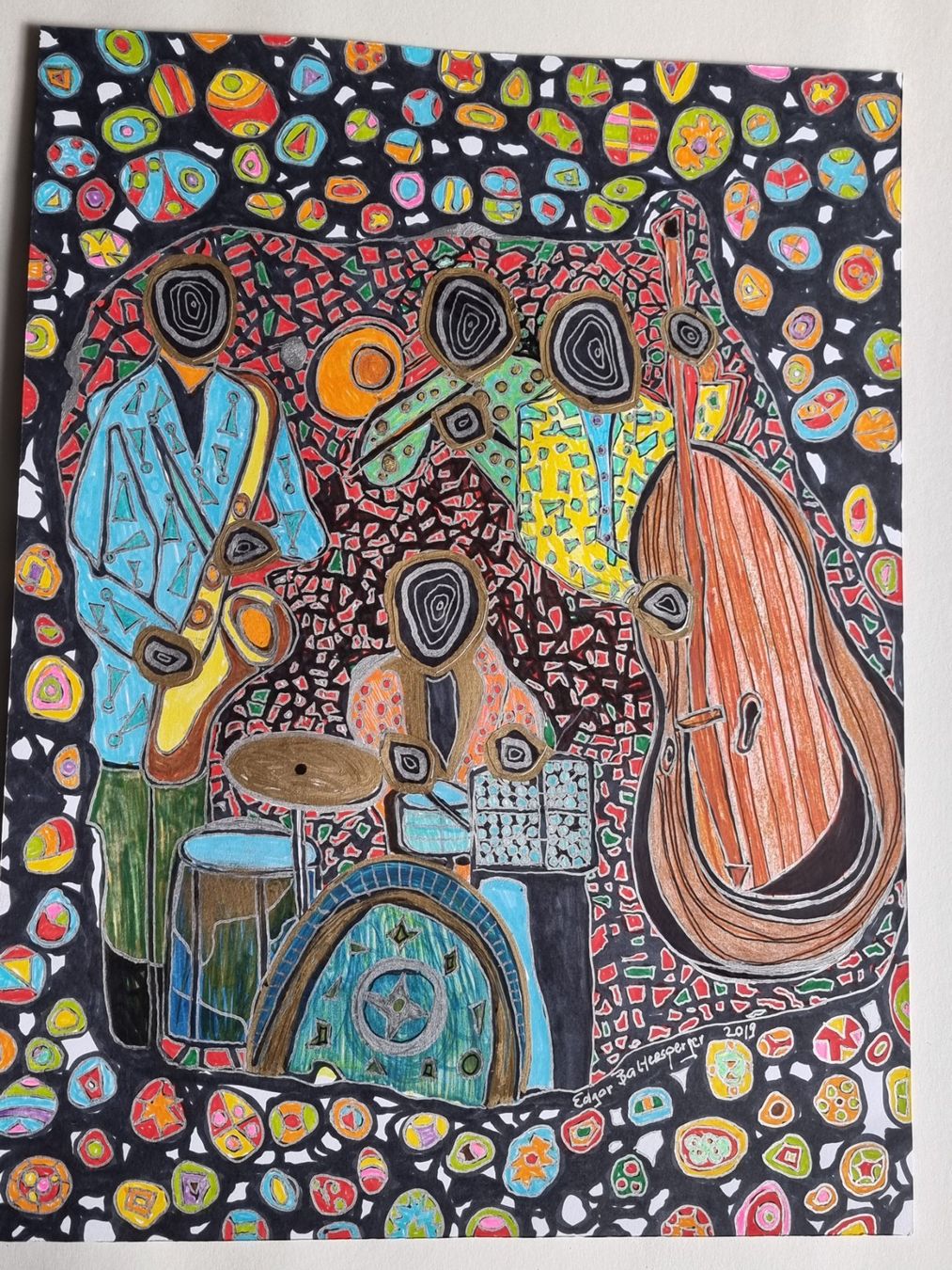 Tableaux: EDGAR BALTENSPERGER  ORIGINAL AUF FESTEM PAPIER MISCHTECHNIK – D'occasion à Gersau par grafik-kunst 2