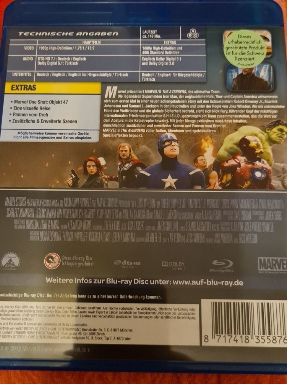 Alle DVDs: Avengers Marvel – Neu (gemäss Beschreibung) aus Oberkirch LU von ThE_CoLLecTor666 1