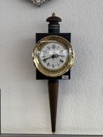 ELAGWATCH Wanduhr mit Pendel – Swiss Quartz – Holz & Metall