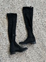 Schwarzi Overknee Stiefel, Gr. 36, Top Zustand !