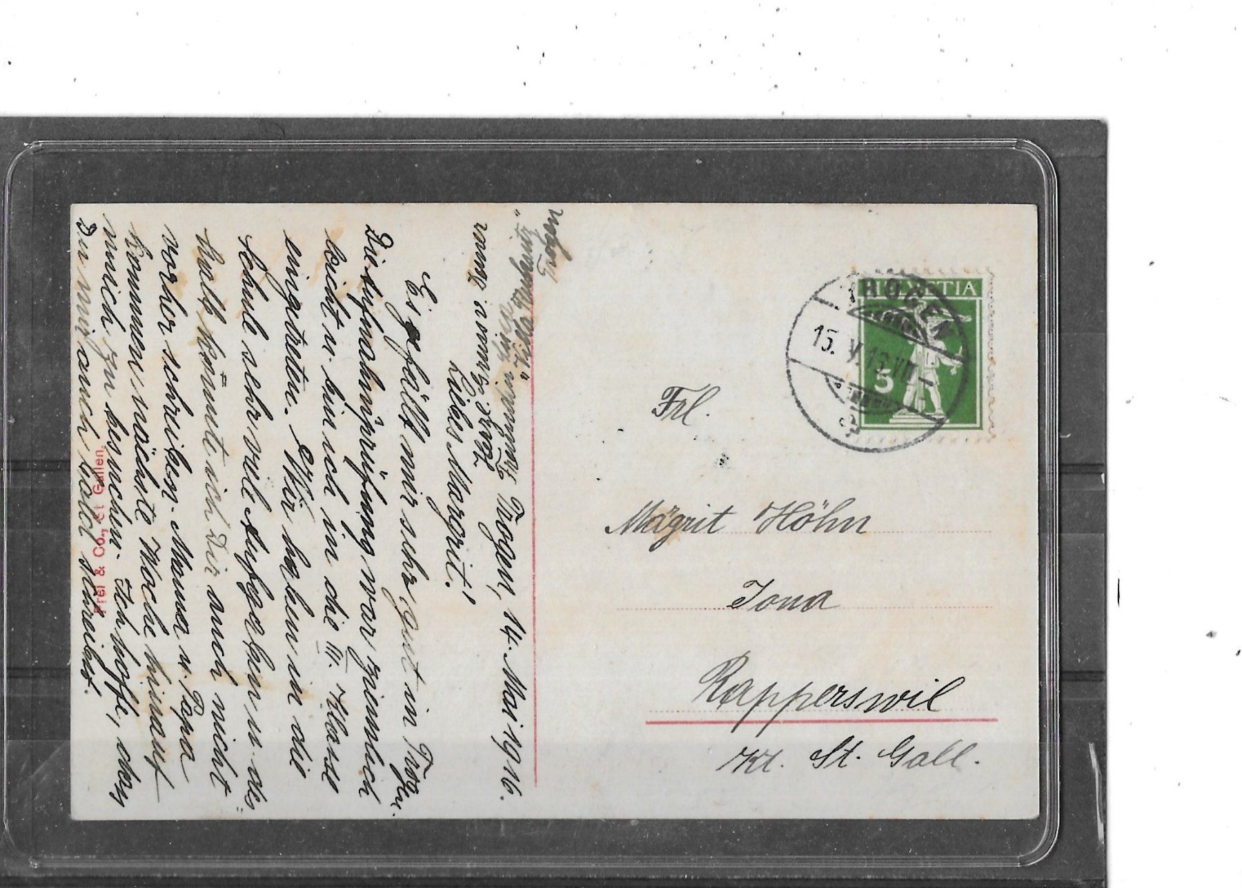 Cartoline postali: AR Trogen 1916 Kantonsschule – Usato da Schocherswil venduto da Wilare 1