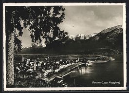 Ascona /Lago Maggiore, Panorama mit Berg