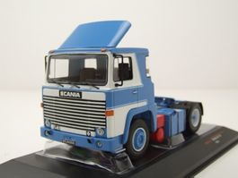 Scania LBT 141 LKW Zugmaschine 1976 hellblau / weiss / rot