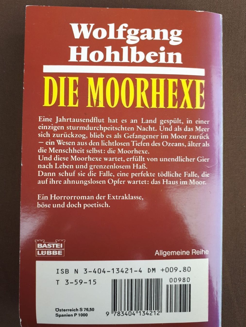 Libri: Wolfgang Hohlbein  Die Moorhexe - – Usato da Basel venduto da Alacant 1