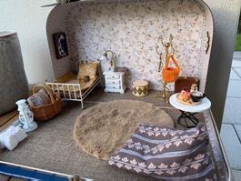 Haus-Köfferchen gross / braun - für eine Maileg Maus