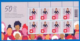 2021, 1812, Sonderbogen 50 J. Frauenstimmrecht, Postfrisch**