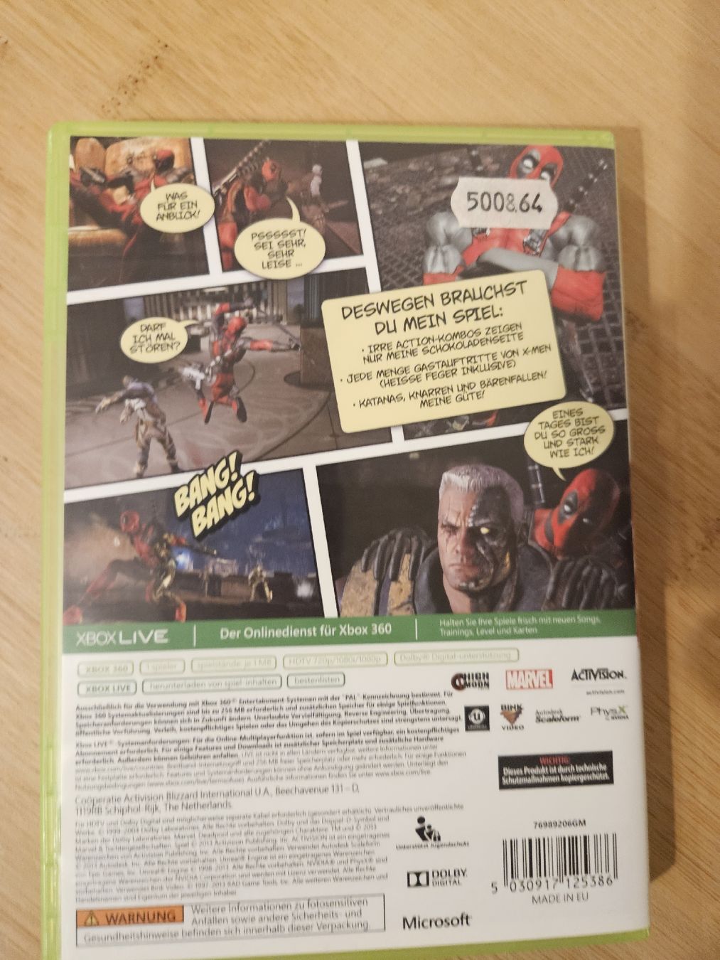 Microsoft Jeux: Deadpool Xbox 360 Spiel gebraucht – D'occasion à Hochdorf par Kragplattenanschluss 1