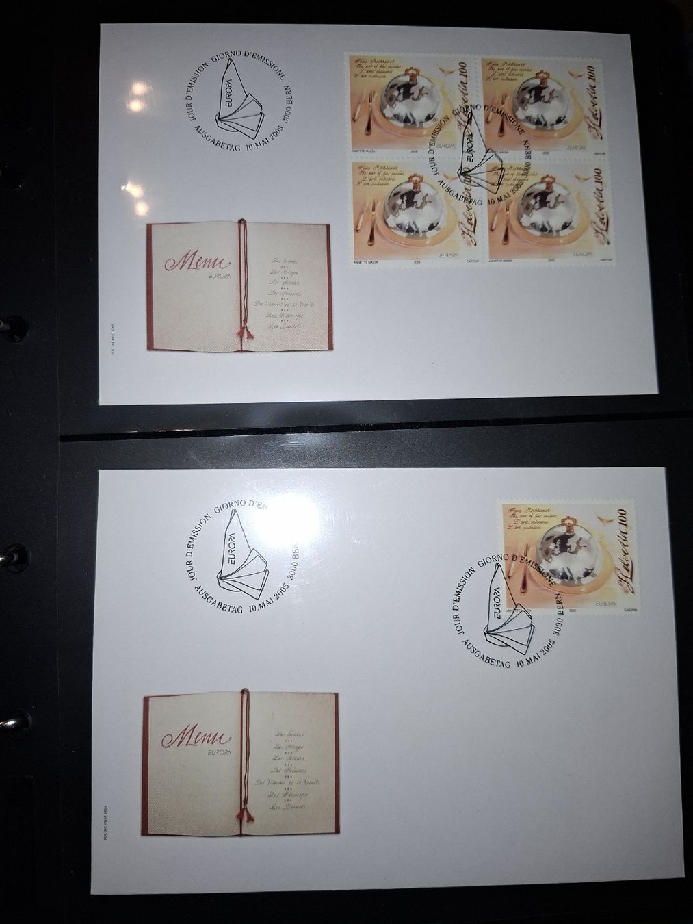 Tutti i francobolli: FDC 4er Blocks Sammlung / Div mit Album – Usato da Balgach venduto da SIMEON27 9