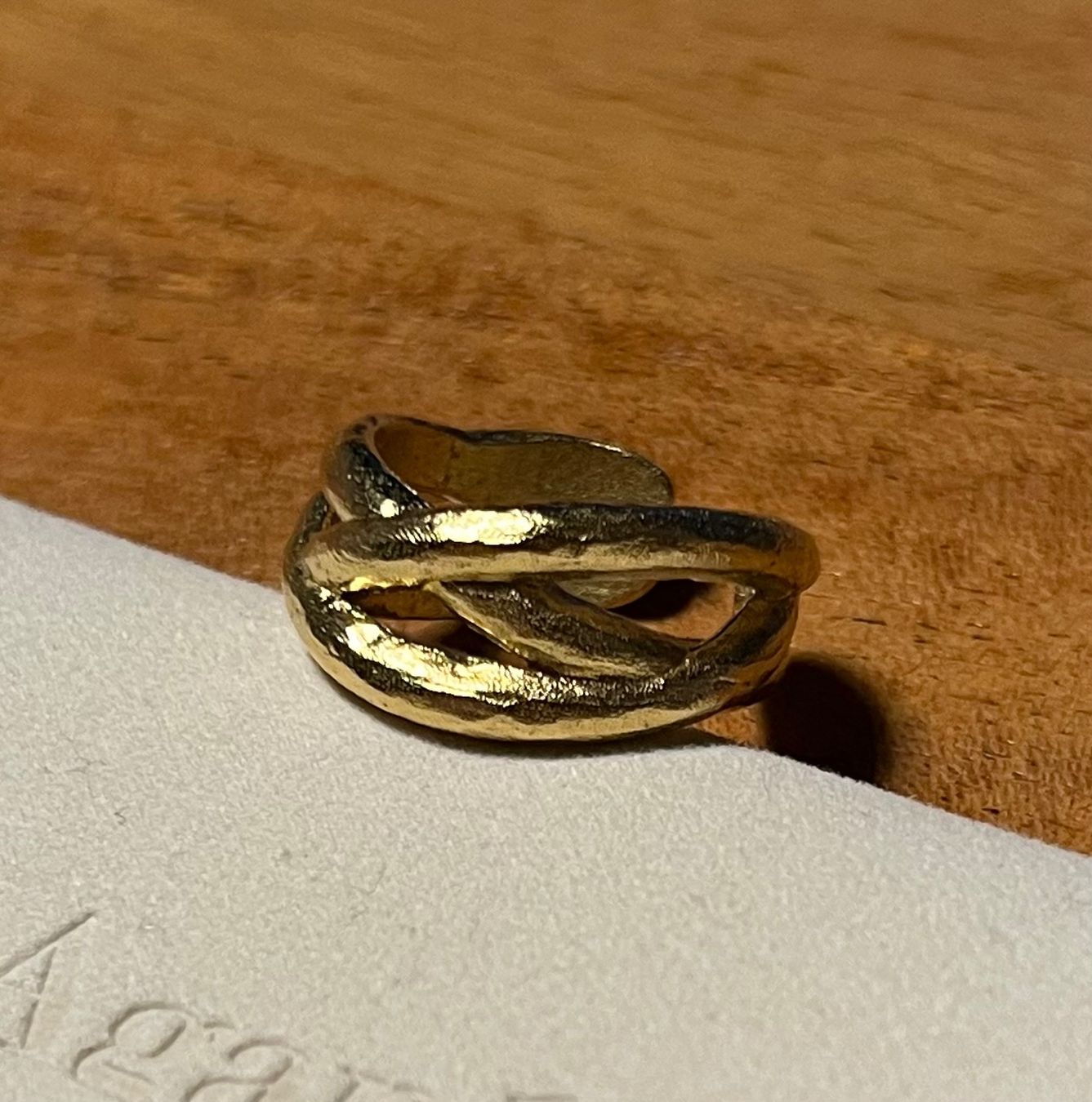 Anelli: Ring Agapé Studio vergoldet – Nuovo e nell'imballaggio originale da Worb venduto da KW96